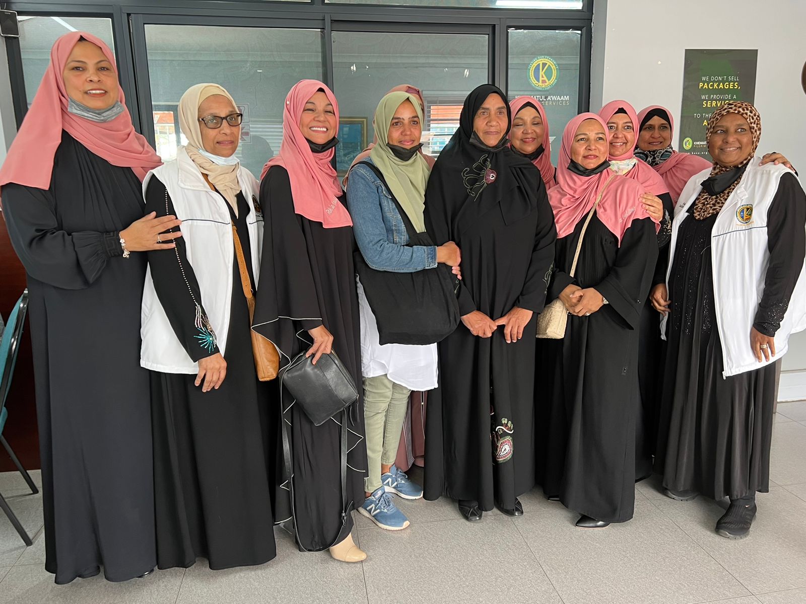 Women preparing for Hajj
